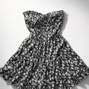 Floral Strapless Dress